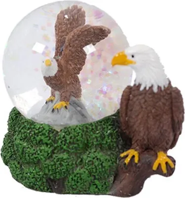 Produktbild von Glitzerkugel Adler, Schneekugel Tier Tiere Schneekugeln Weißkopfseeadler Vogel