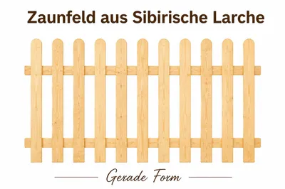 Produktbild von Zaunfelder 200x120 Sibirische Lärche Form gerade Ausführung, KI-generiertes Bild