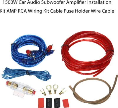 Immagine prodotto di Set di installazione amplificatore subwoofer audio per auto 1200 W AMP Cablaggio Supporto per cavi Filo