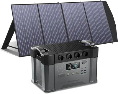 Image de Station d'alimentation portable et générateur solaire avec une capacité de 1451 Wh et une onde sinusoïdale de 2400 W