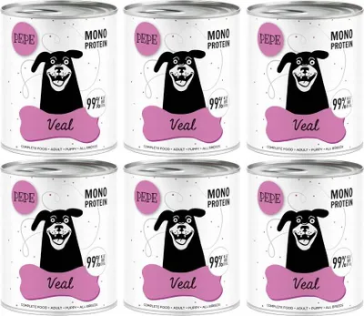 Zdjęcie produktu dla Paka Zwierzaka Pepe Veal 99% cielęcina dla psów 800g