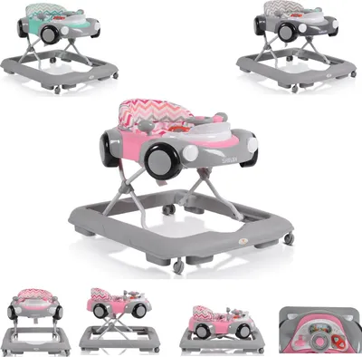 Produktbild von Cangaroo Lauflernhilfe Shelby, höhenverstellbar, Spielcenter, Treppenstopper rosa