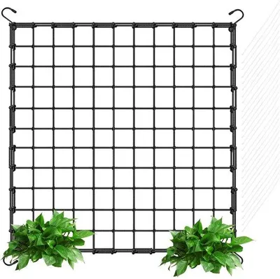 Obrázok produktu pre Ibenzoa® Elastická sieť na popínanie rastlín, 120 x 120 cm – Polyesterová sieť na podporu a ochranu zeleniny, ovocia a kvetín, s 4 háčikmi