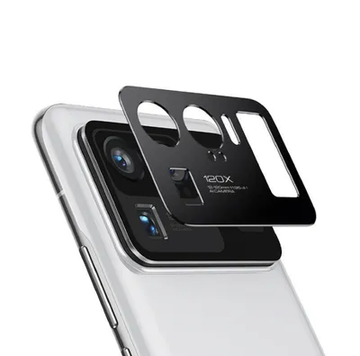 Produktbild von 6x Kamera 9H Panzerhartglas für Xiaomi Mi 11 Ultra 3D KLAR Schwarzes ECHTES TEMPERED Panzerglas Kameraglas Kamerhartglas Kameraschutzglas Schutzglas Schutzfolie Panzerfolie