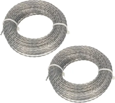Immagine prodotto di KOTARBAU® Set di 2 bobine di filo per tagliaerba con anima rinforzata da 2,4 mm x 15 m (30 m) per decespugliatori professionali