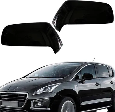 Produktbild von Autospiegelkappen in zwart - Geschikt voor Peugeot 3008 en 5008 van 2009-2016