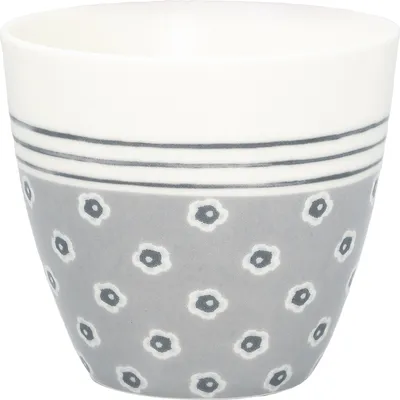 Produktbild von Greengate Malia Latte cup grey 0,35l