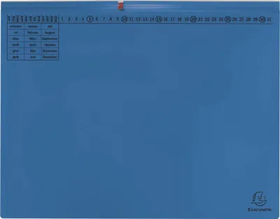 Obrázok produktu pre Exacompta 370307B 25 Exacompta Hängehefter Exaflex Karton blau 2 x Amtsheftung