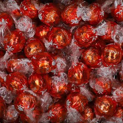 Produktbild von Lindt Lindor Kugeln Blutorange 3kg, KI-generiertes Bild