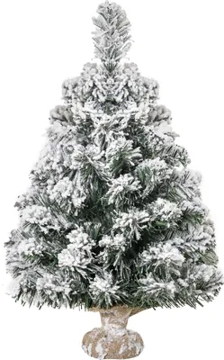 Productafbeelding van 60 cm kunstkerstboom met sneeuweffect, geschikt voor gebruik binnenshuis