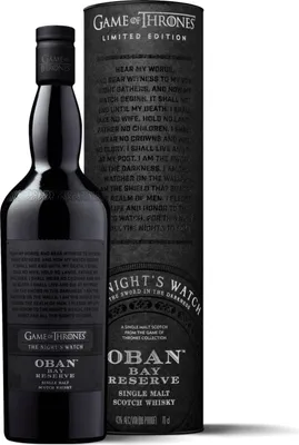 Produktbild von Oban Bay Reserve The Night's Watch Game of Thrones GoT Limited Edition Single Malt Scotch Whisky | 43 % vol | 0,7 l