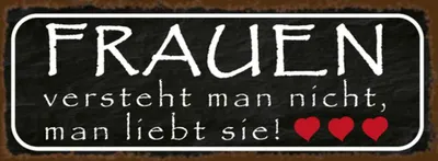 Produktbild von vianmo Holzschild 10x27 cm Frauen versteht man nicht Familie Freunde