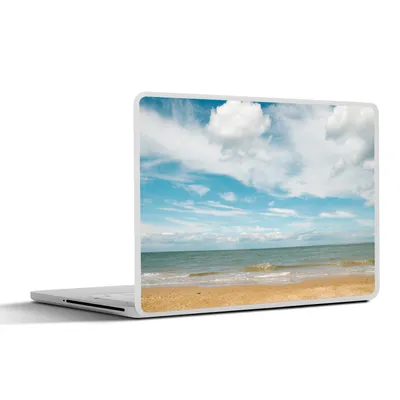 Produktbild von MuchoWow® Laptop Aufkleber Sticker Cover Strand - Sommer - Wolken 25x18 cm - Laptop-Deko
