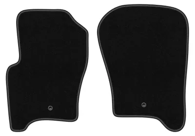 Productafbeelding van Velours voormatten voor Range Rover Sport I 2005-2012 (SUV) – 2-delig, zwart, op maat – Wielganizator BASIC