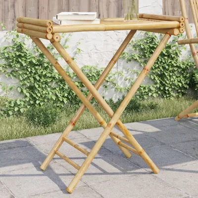 Produktbild von "2026 Promotion" Tabletttisch Klappbar 70,5x42,5x80 cm Bambus - Esstische CC22315