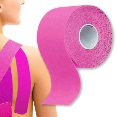 Obrázok produktu pre Kineziologická páska tejp kinesio tape 5 m ružová na taping svalov a kĺbov