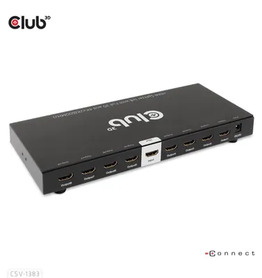 Obrázok produktu pre CLUB3D 1 až 8 HDMI™ Splitter Full 3D a 4K60Hz(600MHz)