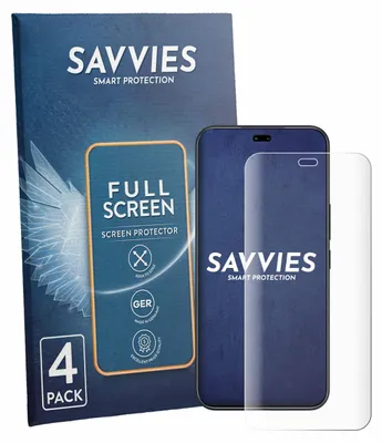 Produktbild von 4x Savvies Fullscreen Schutzfolie für Honor 400 Pro Displayschutz Folie Fullcover Klar Transparent