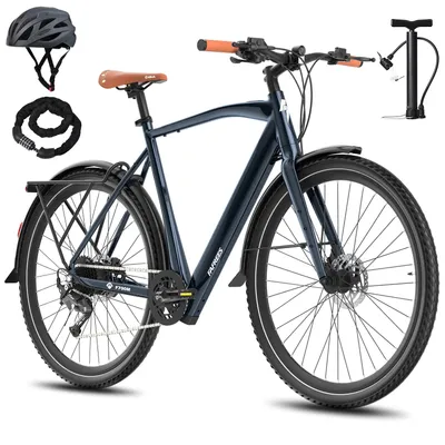 Produktbild von E-Bike MTB 28 Zoll 175 -210 cm Rostfreie Aluminiumlegierung bis zu 100 km Trekking E-Bike Wasserdicht IPX4 mit Shimano 9 Gang