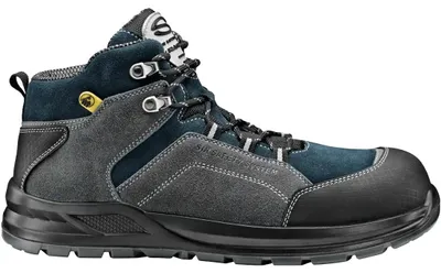 Produktbild von Sir Safety FUNKY S3 Sicherheitsstiefel Veloursleder Fiberglaskappe ESD Grau Blau, 36, GRAU/BLAU