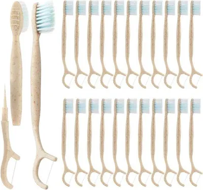 Produktbild von Famanu Reise-Zahnbürsten-Set - 4-in-1 Multifunktionalität