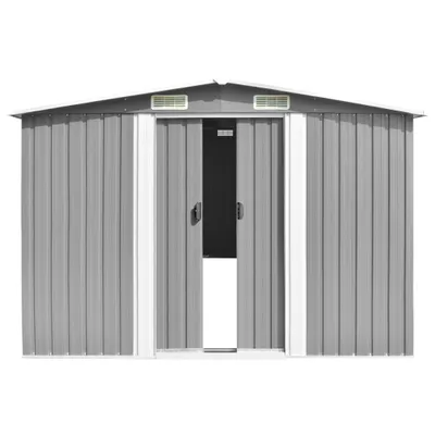 Immagine prodotto di Capanno da Giardino Grigio 257x779x181 cm in Acciaio Zincato