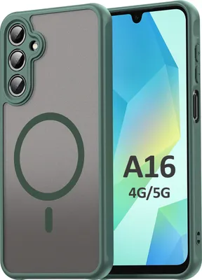 Produktbild von Handyhülle für Samsung Galaxy A16 Matt Case Schutzhülle Kratzfest Passgenau Grün