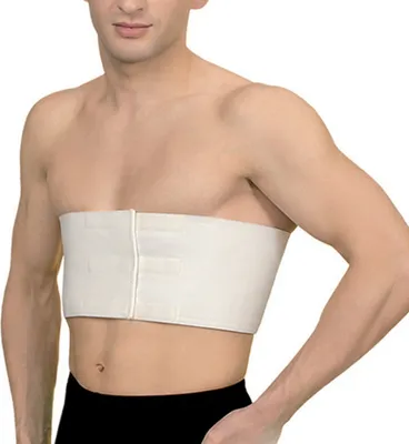 Obrázek produktu pro Žebrová bandáž Žebrový pás Žebrový pás se suchým zipem béžový 1-S-68-81 cm