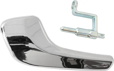 Obrázok produktu pre Interiérová kľučka dverí, ľavá strana, chrómovaná + spojovací čap, náhradná súčiastka pre Opel Corsa D, modelové roky 2006-2014