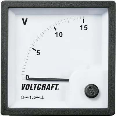 Image de Voltcraft AM-72x72/15V Analog-Einbaumessgerät AM-72x72/15V 15 V Drehspule (AM-72x72/15V)