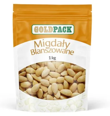 Obrázek produktu pro Blanšírované mandle GoldPack 1 kg