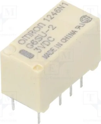 Produktbild von 1x Relais: elektromagnetisch 0,5A/125VAC  USpule : 3VDC  100mW G6SU-2 3VDC Elektro