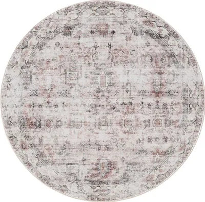 Obrázok produktu pre benuta prateľný vintage koberec George Krémová/Taupe ø 120 cm okrúhly obývačka spálňa mäkký orientálny