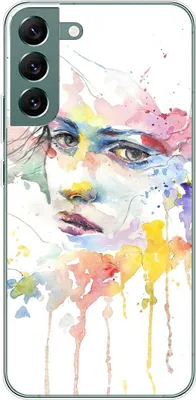 Produktbild von König Design Hülle kompatibel mit Samsung Galaxy S22 Plus 5G Kunststoff Soft Handyhülle - Handy Case Frauengesicht