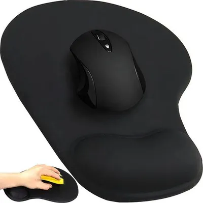 Zdjęcie produktu dla Opaska z poduszką – ergonomiczna podpórka pod przedramię zapewniająca komfort – 1 sztuka – czarna