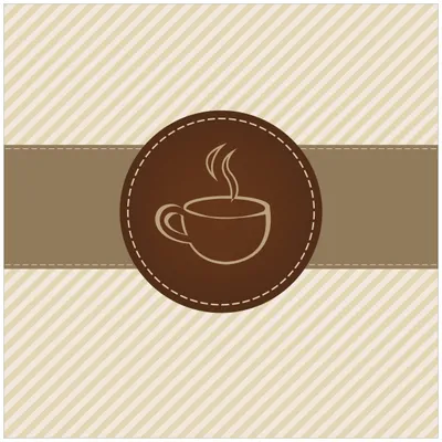 Produktbild von Wallario Magnet für Kühlschrank / Geschirrspüler, magnetisch haftende Folie - 60 x 60 cm, Motiv: Kaffee-Menü - Logo Symbol für Kaffee