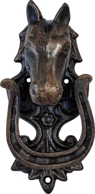 Produktbild von Türklopfer Pferd Pferdekopf Horse Türbeschlag Tür im Antik-Stil