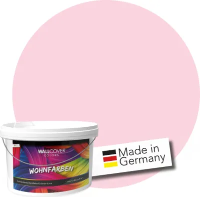 Produktbild von WALLCOVER Wandfarbe Pastell Rosa Hochdeckend Klasse 1 Matt 1L für 8 m²