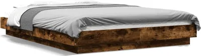 Zdjęcie produktu dla Maison Exclusive - Rama łóżka z LED, przydymiony dąb, 120x190 cm