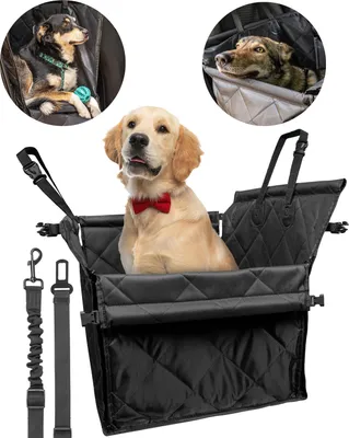 Produktbild von MODFU Hunde Autositz für Mittlere und Kleine Hunde, Stabiler Autositz Hund, Faltbarer Hundesitz Auto, Hundeautositz Mittelgroß, Hundesitz