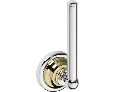 Produktbild von Ersatz-Toilettenpapierabroller RETRO in Chrom-Gold 6,5x17x6,5 cm BEMETA
