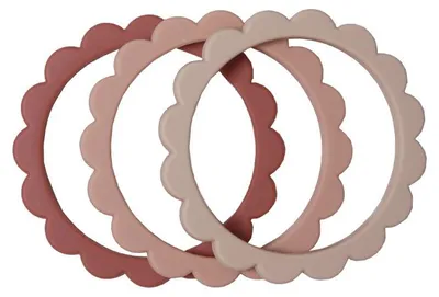 Produktbild von MUSHIE - FLOWER BRACELET(3pack) Blush/Rose/Sh.Sand 70.027.00