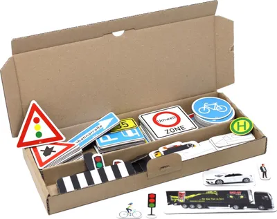 Produktbild von Wissner Verkehrszeichensatz magnetisch 124-teilig, erweiterte Ausgabe