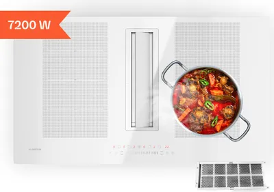 Obrázek produktu pro KlarsteinChef-Fusion Down Air System, 2 v 1, indukční varná deska + digestoř, výkonná