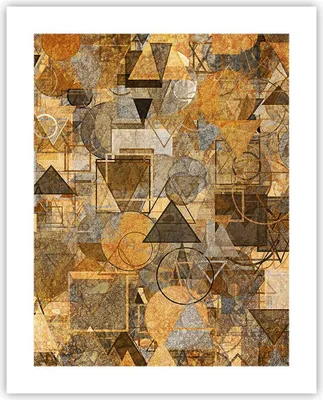 Produktbild von Poster - Poster ohne Rahmen - Abstraktion modern - 40x50 cm - Wand Bild - Wanddeko - Wandbilder - Kunstposter - Wandposter - Bilder - Kunstdruck - Wanddekoration - Wandbild - P2XPA40x50-4021