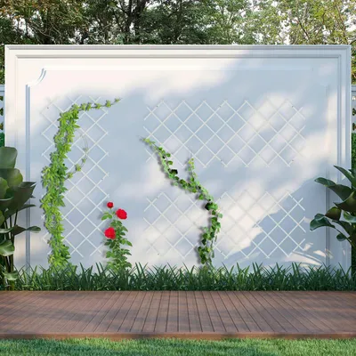 Zdjęcie produktu dla Zestaw rozsuwanych kratek do roślin, 180x90 cm, 3 sztuki