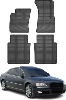Zdjęcie produktu dla 2002-2010 gumowe dywaniki podłogowe Audi A8 czarne 4 szt
