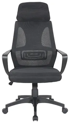 Produktbild von Bürostuhl mit Lordosenstütze im Netzstoff-Design Schreibtischstuhl mit Wippfunktion ergonomischer Drehstuhl mit einer verstellbaren atmungsaktiven Rückenlehne,Farbe:Schwarz