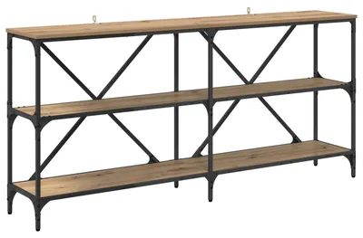 Zdjęcie produktu dla Stolik konsolowy vidaXL Artisan – dąb, 160 x 30 x 75 cm, materiał drewnopochodny
