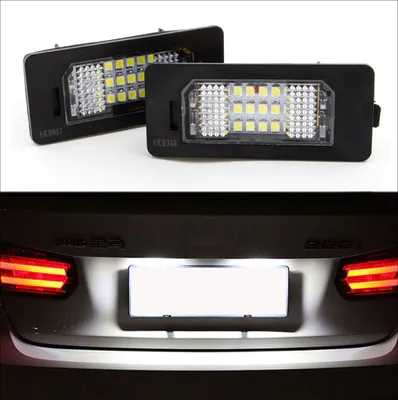 Immagine prodotto di 2 luci targa a LED per BMW E82 E88 E90 E91 E92 E93 E39 E60 E61 E70 E71